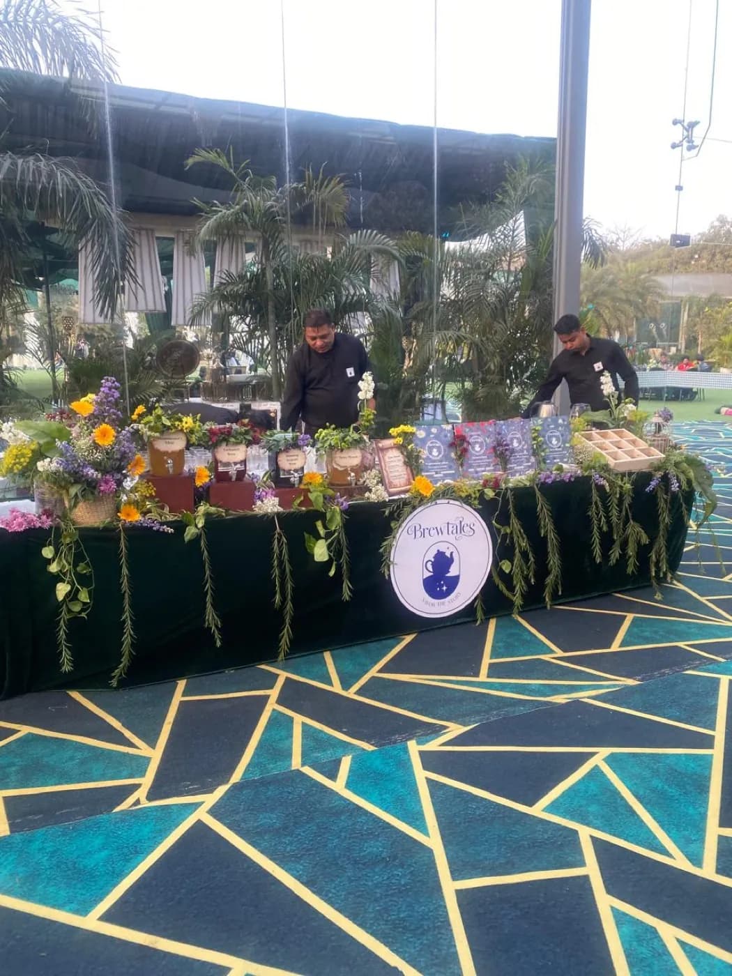 Brewtales pouring stations ready for guests